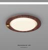 Chinese Style Retro Walnut Ceiling Light - Full Spectrum Eye Protection for Living Room & Study