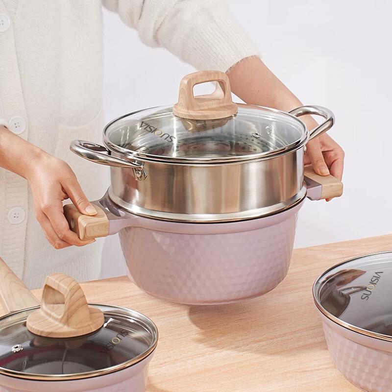Corning Visions Double-Layer Soup Pot Steamer