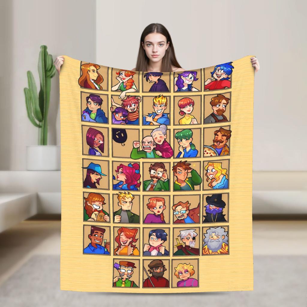 Stardew Valley Animals Chicken Blanket Quality Super Soft  Throw Blanket Winter Travel Office Living Room Comfortable Bedspread
