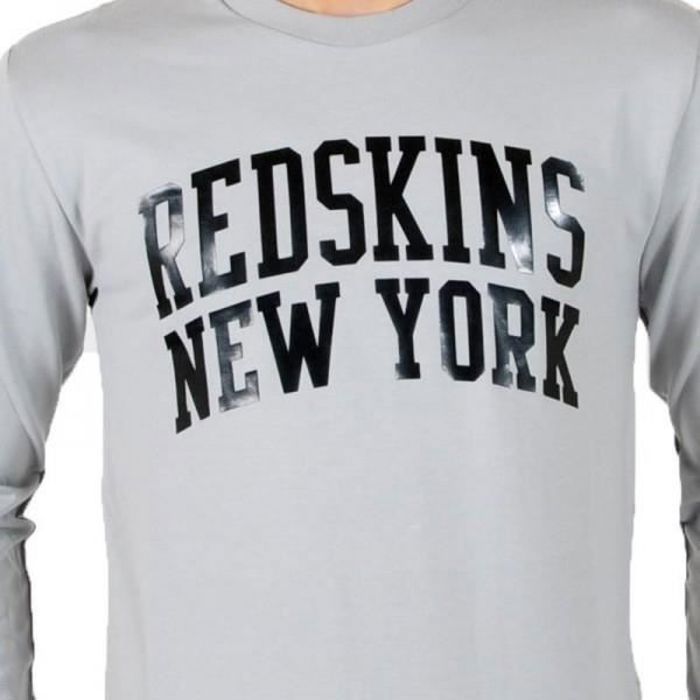T-shirt enfant - REDSKINS - TRACAL - Manches longues - Col arrondi - Gris