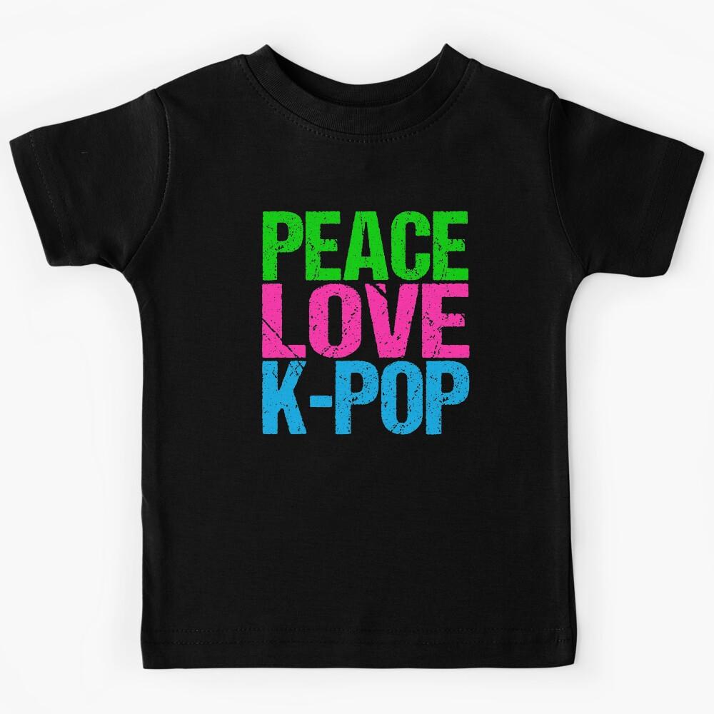 Peace Love K-Pop Kids T-Shirt 150
