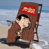 Beweis Strandtuch mit einem Mr. Bean2 Muster - weich, saugfähig, schnell trocknend, maschinenwaschbar - perfekt zum Schwimmen, Camping, Baden