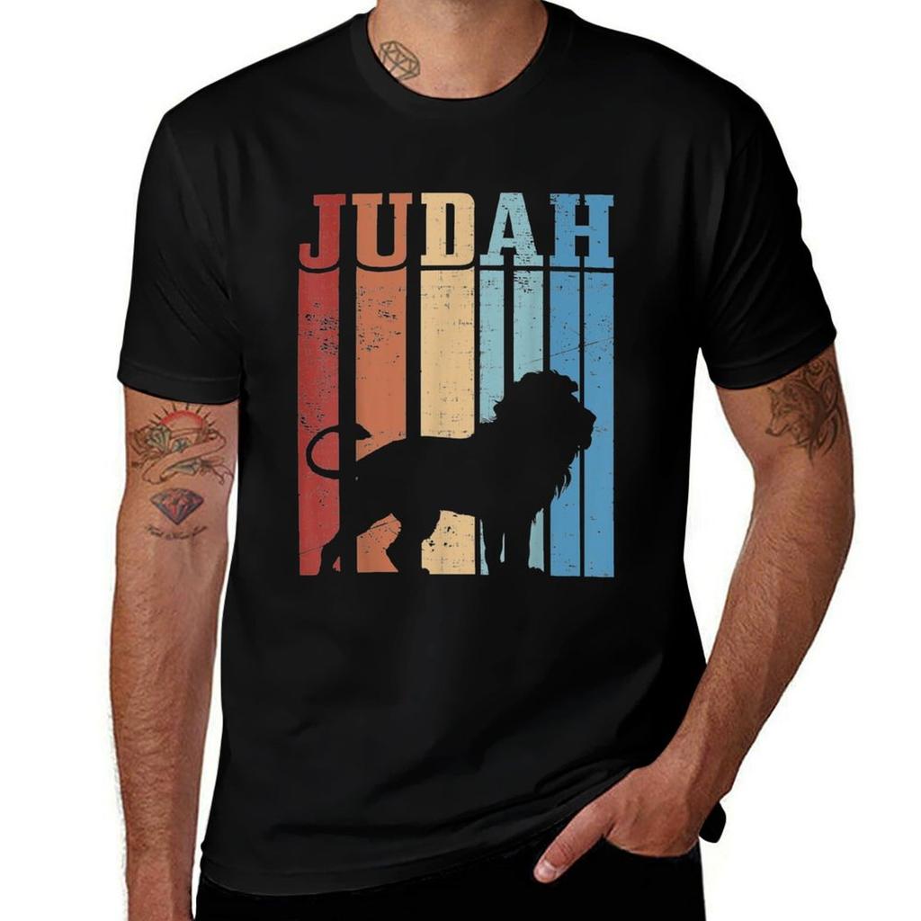 Lion Of Judah Design Hebrew Israelite Design Tshirt Fitness Quick Dry Short Sleeve Top Tshirt