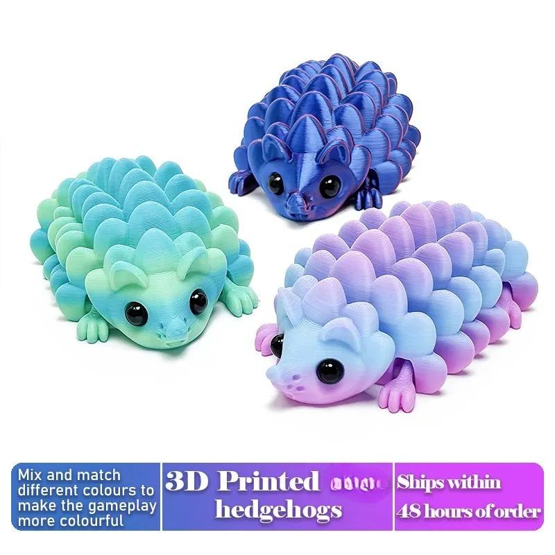 3D Printing Simulation Hedgehog Movable Hedgehog Ornaments Kitchen Home Decoration Office Animal Desk Toy Articulated Figurin