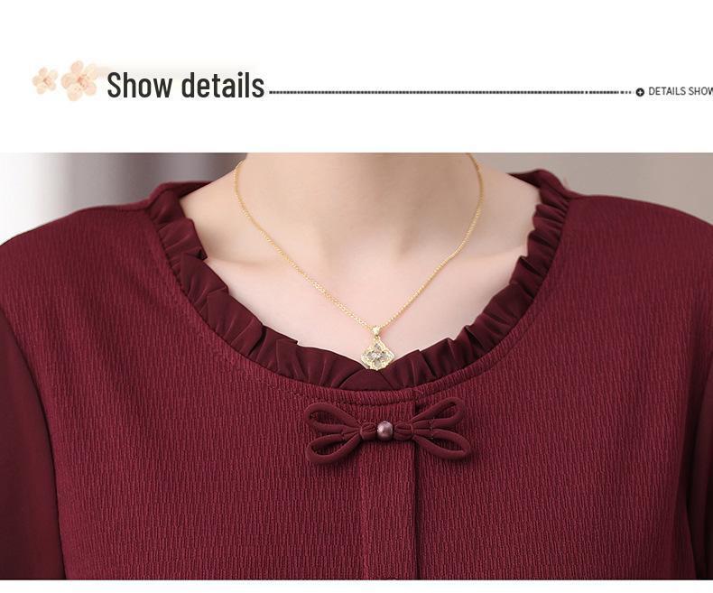 Stylish Casual T-Shirt for Middle-aged Women (Ages 40-50)