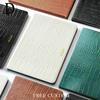 Capa de Couro PU com Padrão de Crocodilo para Laptop com Nome Personalizado Capa Protetora de Luxo para Tablet Capa Vintage para Tablet com Suporte Presente