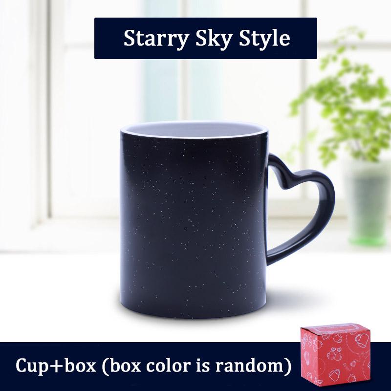Customized Coffee Mugs Ceramic Magic Mug Pour In Hot Water Pictures Display Print Photo LOGO Text DIY Change Color Cup Gifts