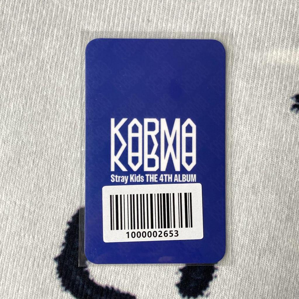 [USED] Straykids KARMA FANS Korea Pre-list Hyunjin Trading Card (1 Piece)