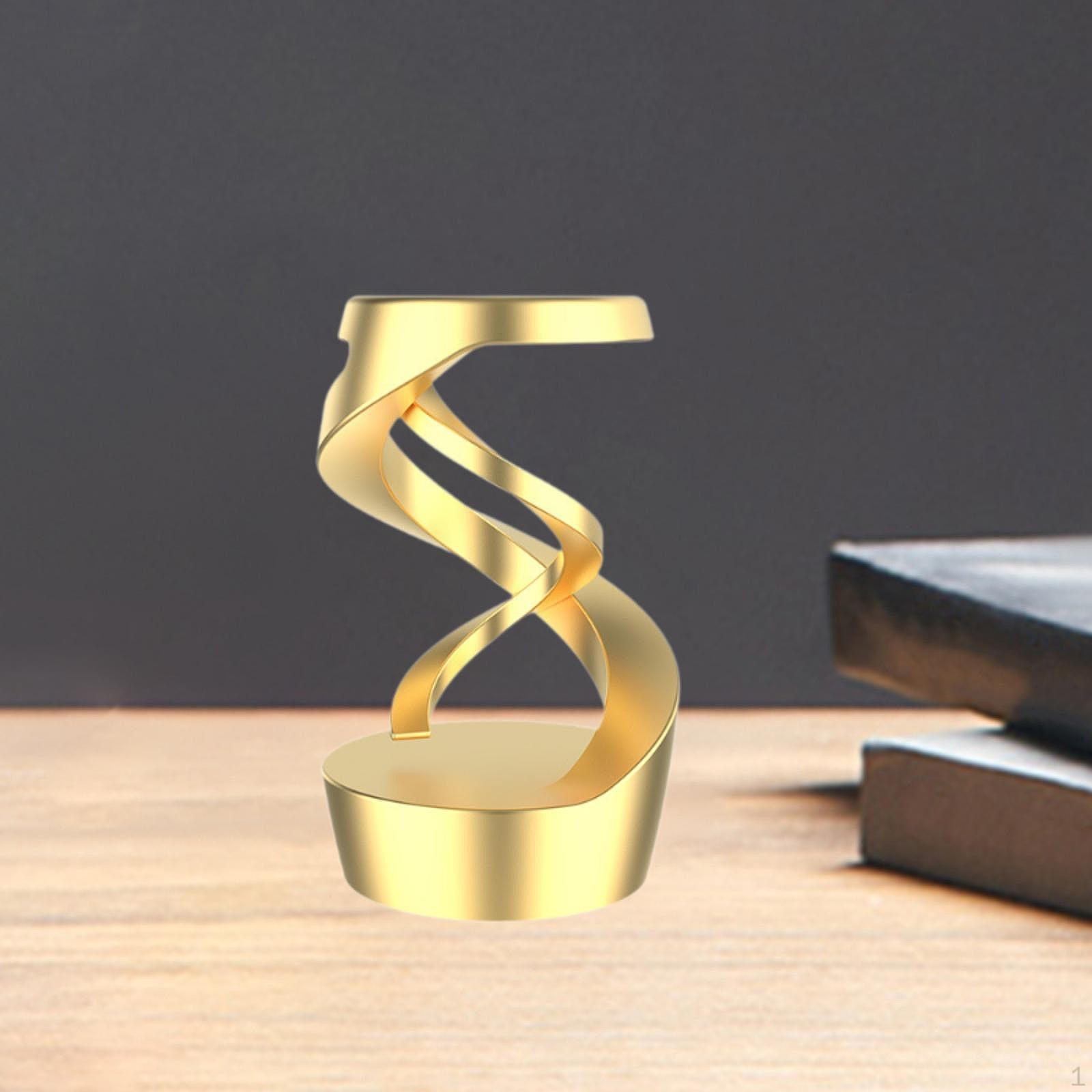 

Кінетична настільна іграшка Поплавковий гіроскоп Орнамент для подарунка Алюмінієвий сплав Левітуючий м яч золотий