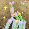 Plush Motorcycle Ornaments Tulip Electric Vehical Ornaments Car Rearview Mirror Pendant  Motobike