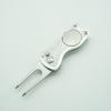 Golf-Trainingsgabel aus Edelstahl mit Divot-Reparaturwerkzeug Switchblade, faltbares Golf-Trainingsgabel, Putting Fork