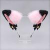 Handmade Fox Ears Hairband Ribbon Bow Animal Cosplay Hair Band Cat Ear Headband  Hair Accessories