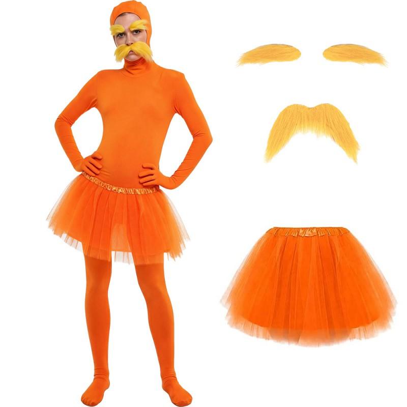 Lorax Kostīms Bodijs Komplekts Hallowīns Cosplay