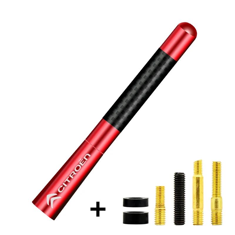 Adesivo de Antena de Rádio Curta de Fibra de Carbono Para Citroen C4 C5 C3 C2 C1 C4L C6 Picasso Saxo C-ELYSEE VTS Acessórios de Estilo de Carro