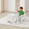 VEVOR Montessori Weaning Table and Chair Set, Wooden Toddler Table and Chair Set for Aged 1-5