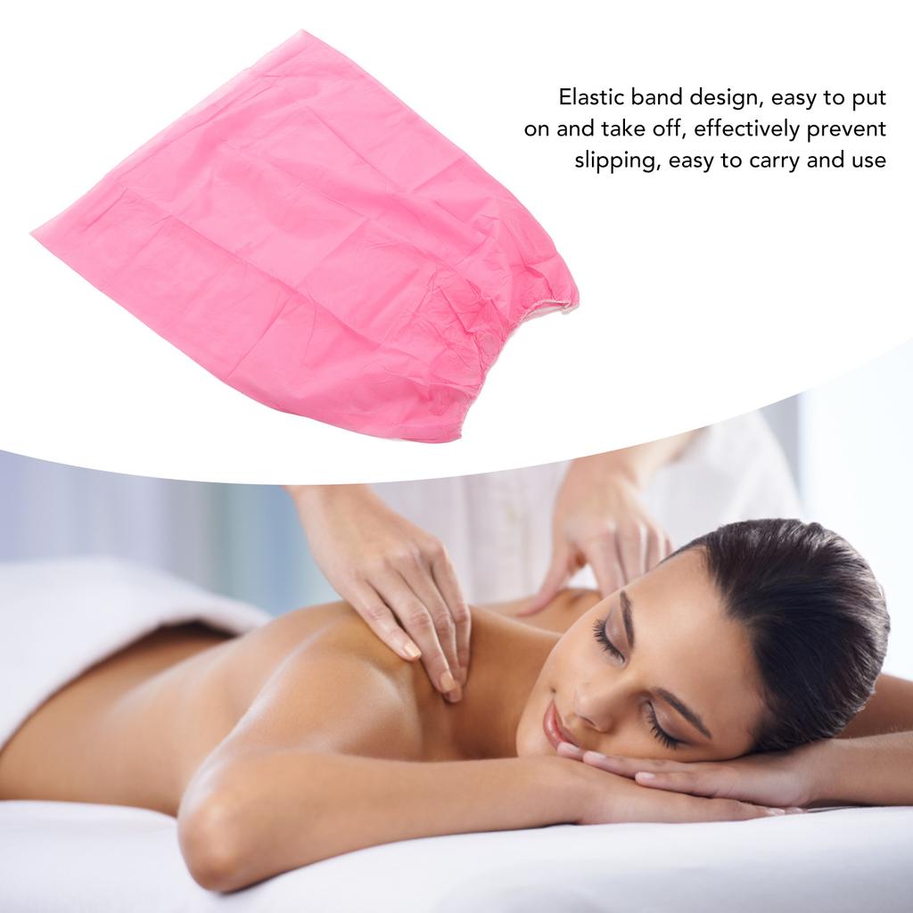 10 Pieces Disposable Bath Wrap Nonwovens Disposable Spa Body Wrap with Elastic Band for Beauty Salon Bath Hotel Travel