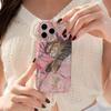 Sleep Tabby Cat Floral Pillow Wavy Edge Phone Case For iPhone 16 15 14 Pro Max 13 12 11 Mini XR XS SE 2020 7 8 Air Cover