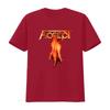 Accetta Flying V Maglietta Ufficiale Design Fiamma da Uomo Merchandising Band Rock vintage Lavata uomo Comoda Traspirante