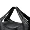 Retro Large Capacity Shoulder Bag Solid Color Messenger Bag PU Commuter Bag