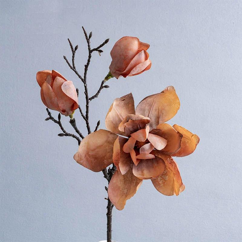 1PC Artificial Flowers Large Orchid Flowers Real Touch Wedding Party Decor Luxury Magnolia Branch Elegant Fake Flower