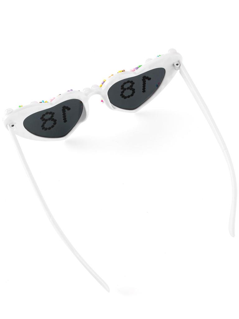 TEMU Black Birthday Party Sunglasses, Unisex Sexy Design 2025.