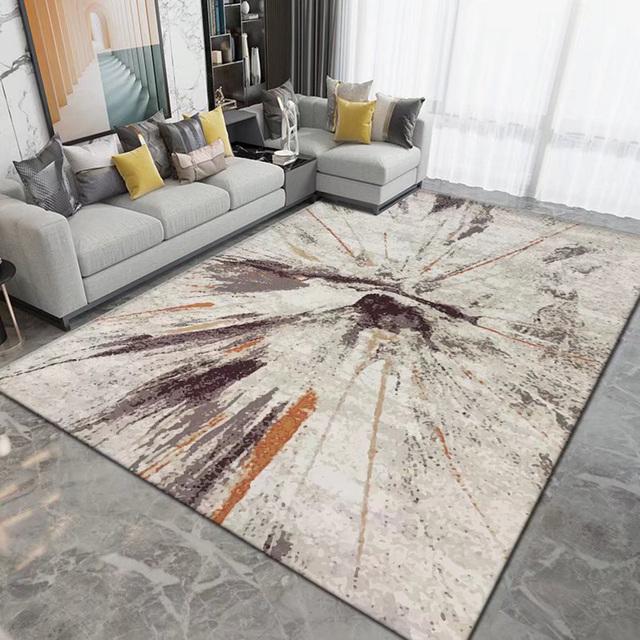 Splash Ink Abstract Gedrukt Woonkamer Groot Gebied Tapijt Woondecoratie Kinderkamer Nachtkastje Tapijten Antislip Badmat Bankmatten 80x120cm gray