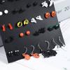 For Girls Ghost Pumpkin Bat Korean Dangle Earrings Halloween Drop Earrings Women Stud Earrings