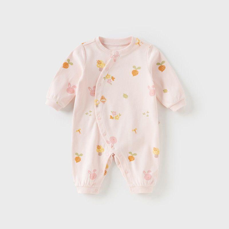 David Bella Newborn Romper 2026 Spring Collection for Girls and Boys, Antibacterial and Anti-Mite Pure Cotton Jumpsuit Baby Onesie Light Pink [Ready in Stock] 59