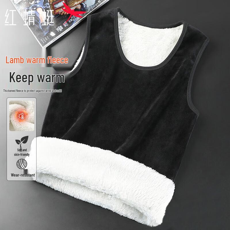 

RED DRAGONFLY Men s Thermal Round Neck Sleeveless Vest 2XL