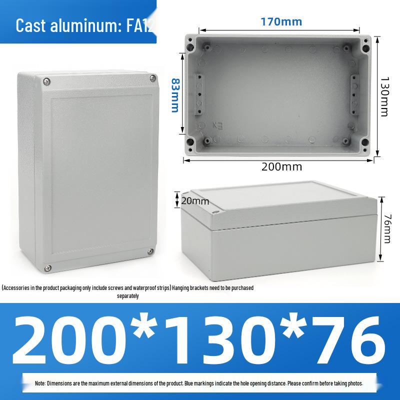 Outdoor Waterproof Die-Cast Aluminum Junction Box with Sealed Push Button Switch