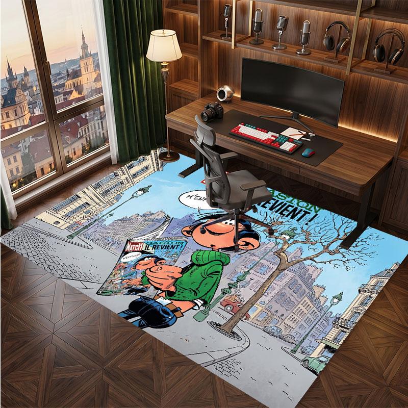 Gaston Lagaffe Rug Soft Thick Non Slip Floor Carpet for Bedroom Living Room Home Decor