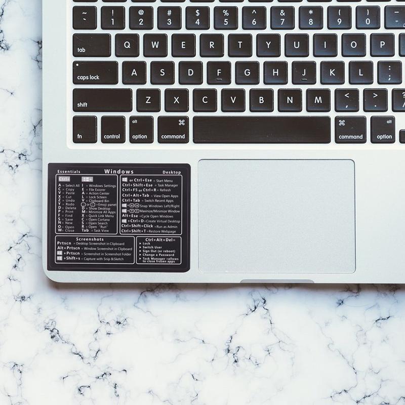 2 adesivi rimovibili per tasti di scelta rapida per tastiera di riferimento Windows/Word per computer, per una guida di riferimento rapido alla tastiera
