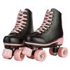 Size 35-40 Flashing Roller Skates For Women Double Row Quad Skate Shoes 4 Wheels Sneakers Adult Outdoor Skating Training 2025