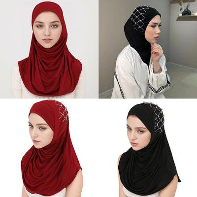 Frauen Beten Innere Turbanmützen Hochzeit Kirche Hijab Leichter Hijab Heißes Wetter Muslime Beten Sonnenschutz Islamisches Kopftuch