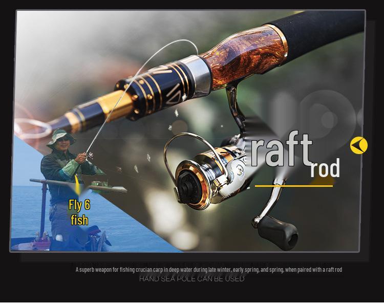 Mini Stainless Steel Fishing Reel – All-Metal Design for Raft, Ice, and Surf Fishing.