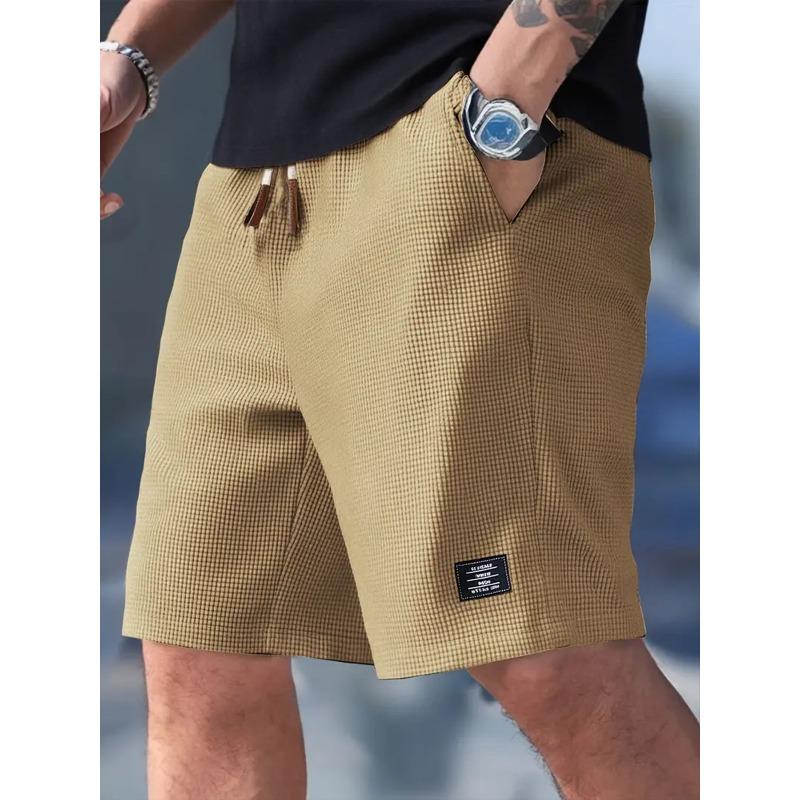 HNXC Men's Fashion Casual Solid Color Print Pants & Capris Classic Exquisite