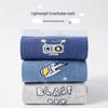 LangSha Boys' Space Theme Mid-Calf Cotton Socks