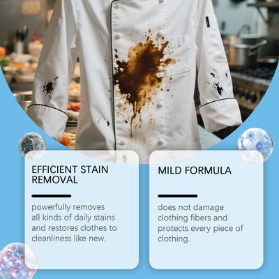 Clothing Cleaner: For Daily Stain & Dirt Removal from Clothes, Mild Formula, Convenient Laundry Cleanser