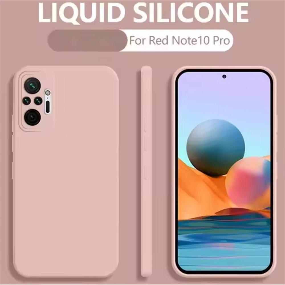 

For Xiaomi Redmi Note 10 Pro 4G Cover Redmi Note 10 Pro TPU Full Protect Cover Case Hot Original Liquid Silicone Case Redmi Note 10 Pro 4G