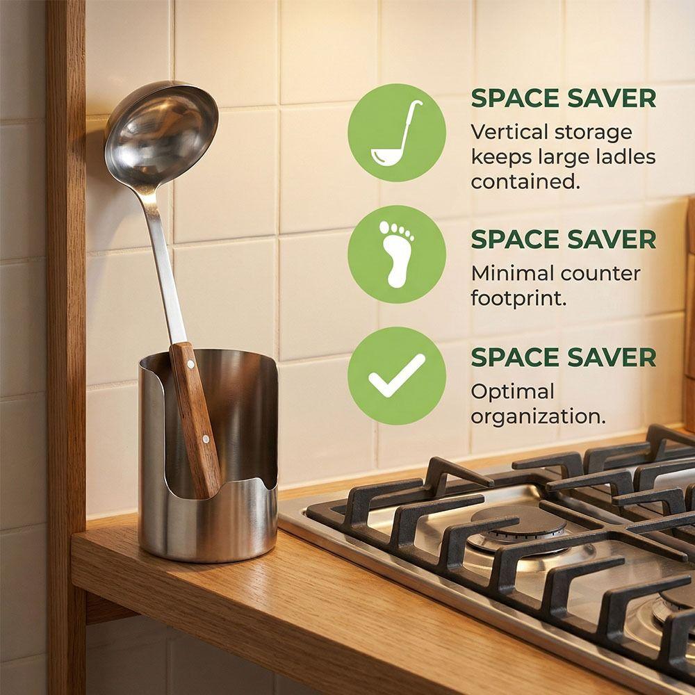 Stable Spatula Holder Easy To Clean Pot Lid Storage Rack Multifunctional Soup Spoon Rack Cooking