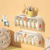 Household Convenience Wall Mounted Classified Storage Box No Punching Detachable Use Underwear Sock Storages Compartment