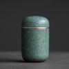 Kiln-transformed ceramic tea canister, small sealed jar, portable storage jar