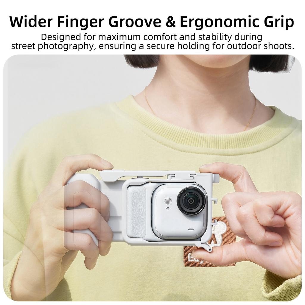 Shooting Hand Grip for Insta360 GO Ultra Anti-slip Handle Quick Release Mount Frame For Insta360 GO Ultra Accessories