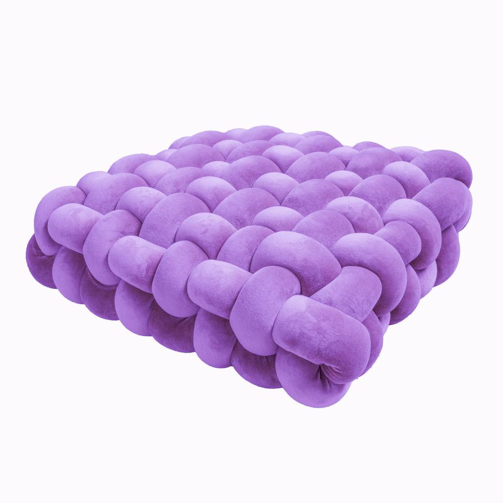 5cm Super Thick Icelandic Yarn Knitted Cushion Pillow - Solid Color, Square Design