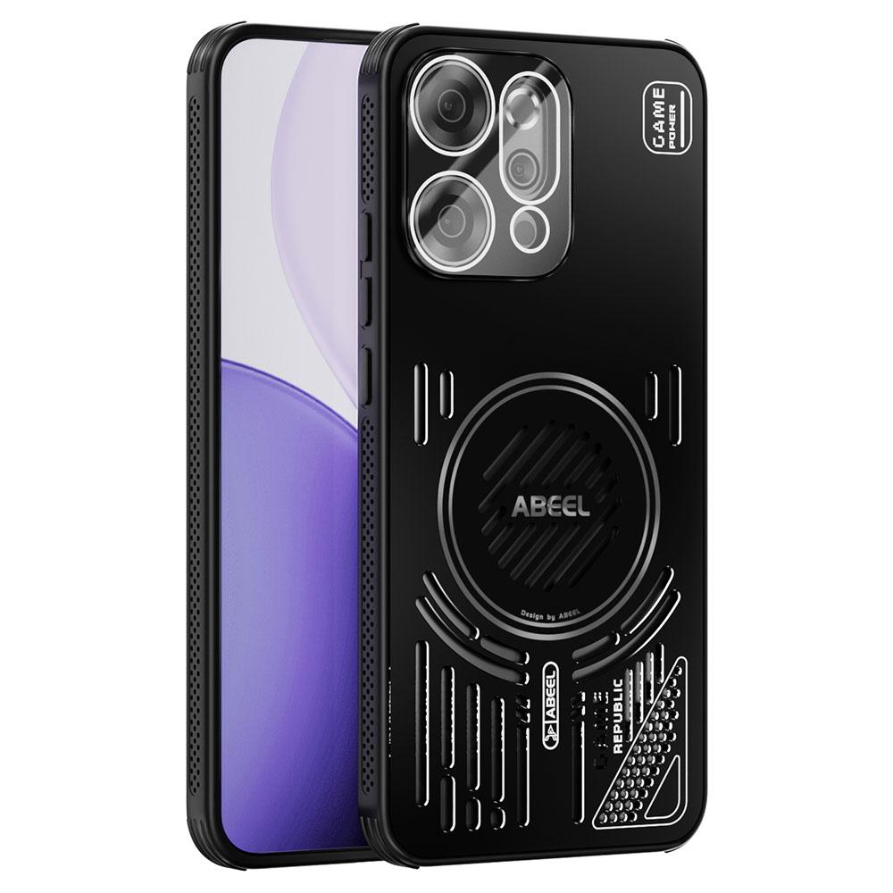 ABEEL For Oppo Reno14 Pro 5G (Global) Magnetic Case Aluminium Alloy+PC+TPU Hollow Heat Dissipation Phone Cover