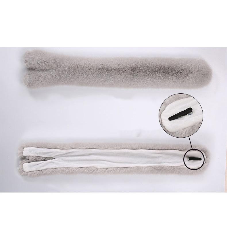 WTEMPO Women's Thickened Windproof Cold-proof Casual Plush Scarves Faux Fur Solid Color Winter Long Warm Scarves