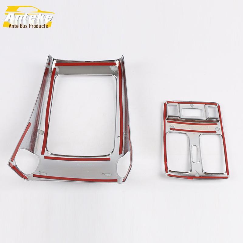 Fits 17 Grand Cherokee Models: Rear Air Outlet Decorative Frame & Third Row AC Anti-Kick Pad.