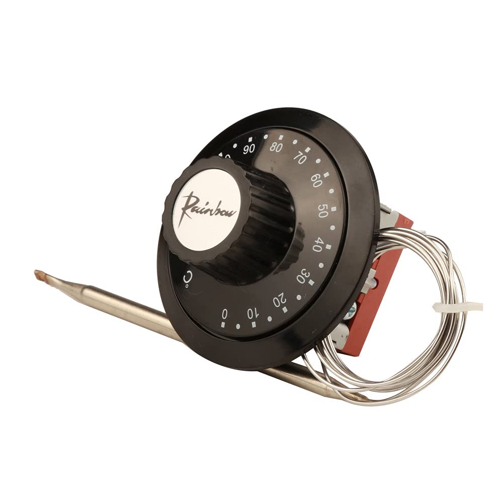 TS-120SB Korea Rainbow Capillary Thermostat 0-120 Celsius Degrees Adjustable Tempering Switch 3 Pin NC Temperature Controller