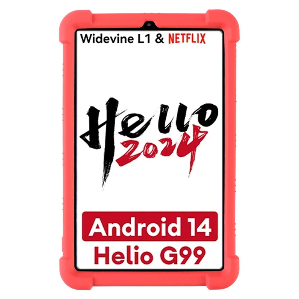 

Для HEADWOLF FPad5 Android 14tablet 8,4 дюйма пальто противоударный чехол Helio G99 чехол мягкий силиконовый WideVine L1 подставка защитная оболочка HEADWOLF FPad 5 красный