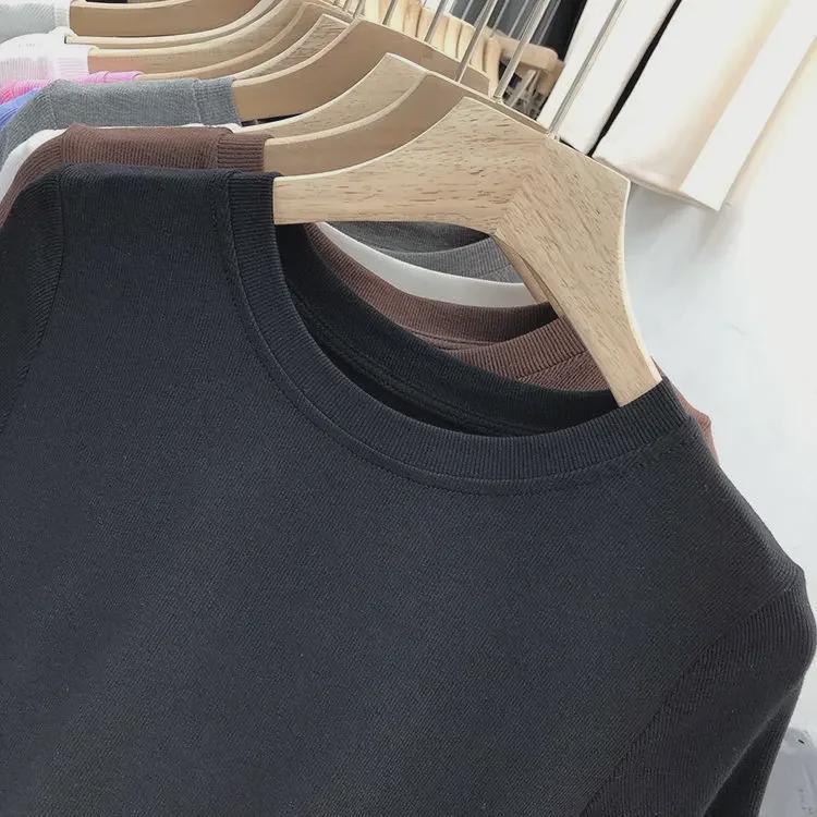 Dámské tričko slim fit jednobarevné - Krátký rukáv, letní top v několika barvách